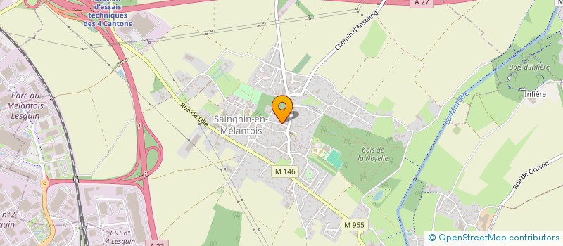 localisation de l'entreprise MADAME GUILLEMETTE LEPAGE à SAINGHIN-EN-MELANTOIS