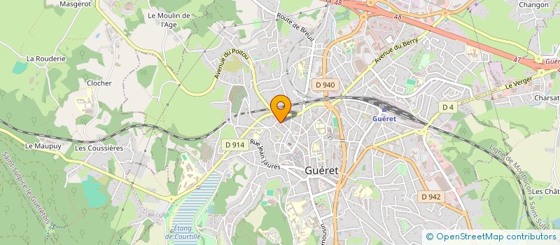 localisation de l'entreprise MADAME GUILLEMETTE LEVESQUE  GUERET