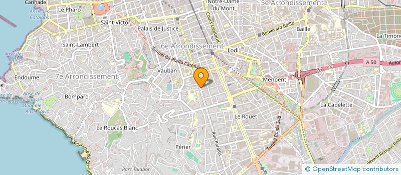 localisation de l'entreprise MADAME GUILLEMETTE MAGNAN  MARSEILLE