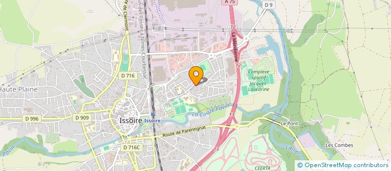 localisation de l'entreprise MADAME GUILLEMETTE MEYRAND  ISSOIRE