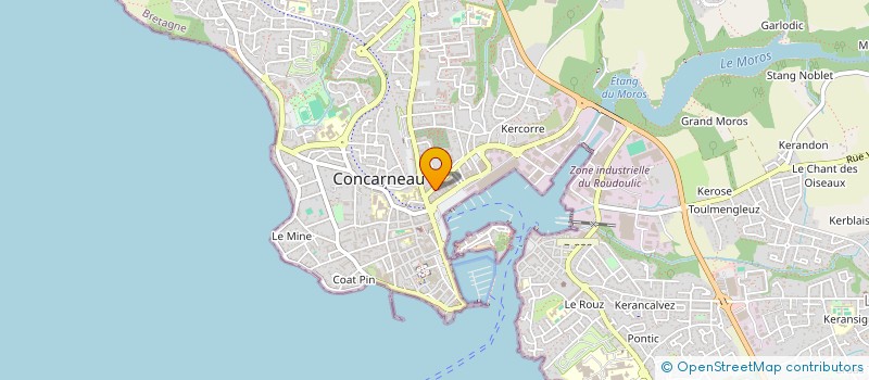 localisation de l'entreprise MADAME GUILLEMETTE MORVAN  CONCARNEAU