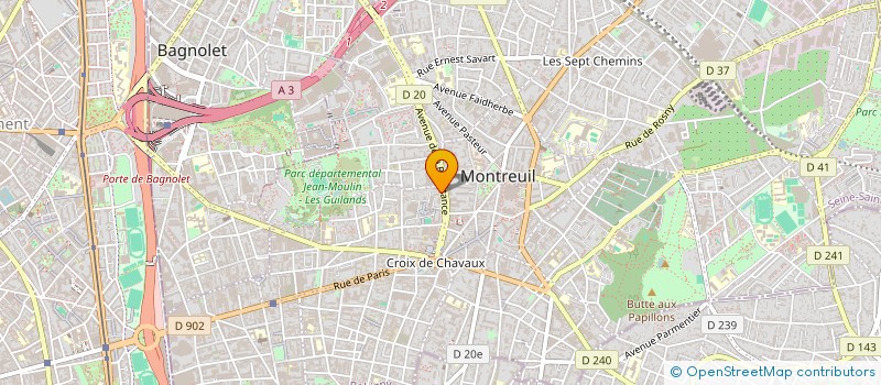 localisation de l'entreprise MADAME GUILLET BOUKOULOU-MATONDO à MONTREUIL