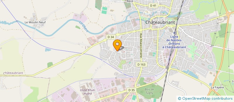 localisation de l'entreprise MADAME GUILMEAU GUILMEAU  CHATEAUBRIANT