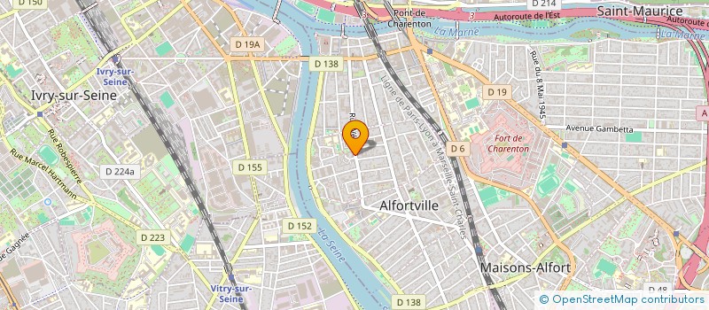 localisation de l'entreprise MADAME GUINA GUEDE à ALFORTVILLE