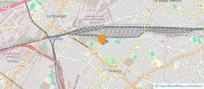 localisation de l'entreprise MADAME GUIRLENE MERAT à DRANCY