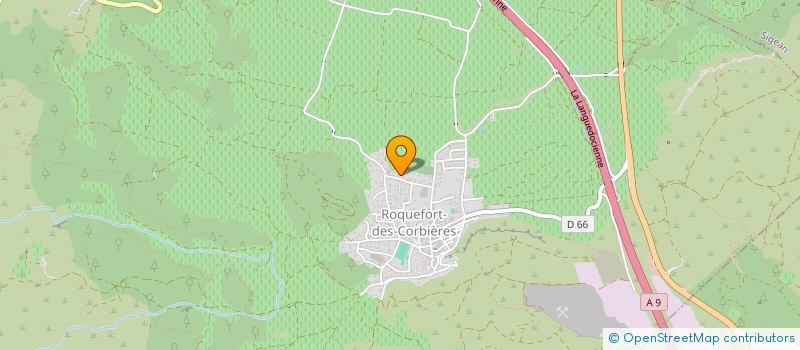 localisation de l'entreprise MADAME GUISLAINE BRETON  ROQUEFORT-DES-CORBIERES