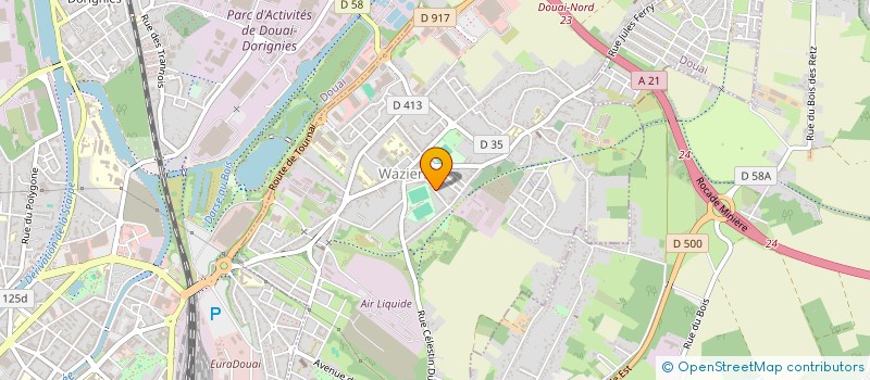 localisation de l'entreprise MADAME GUISLAINE BURGEAT  WAZIERS