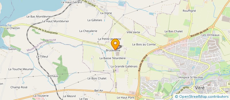 localisation de l'entreprise MADAME GUISLAINE GAILLARD  VITRE