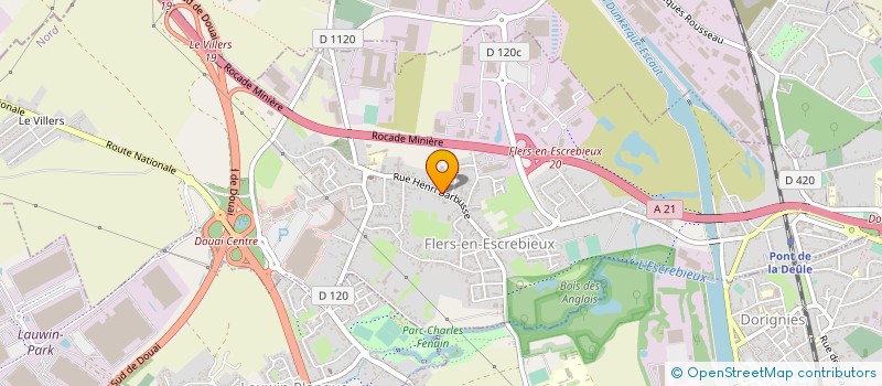 localisation de l'entreprise MADAME GUISLAINE GAILLARD  FLERS-EN-ESCREBIEUX