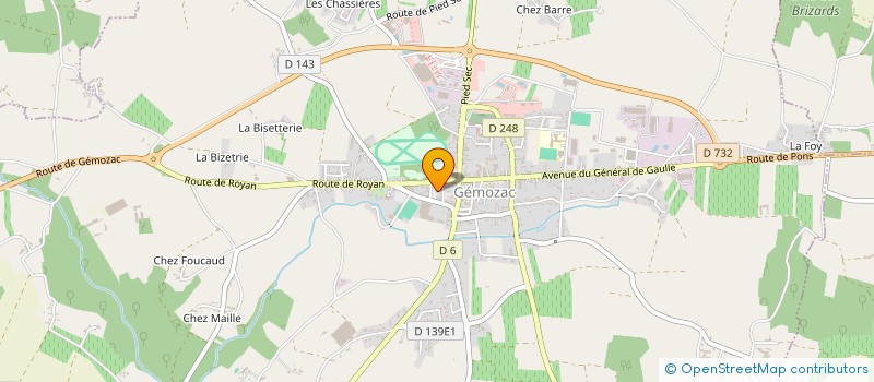 localisation de l'entreprise MADAME GUITE DEWAILLY  GEMOZAC