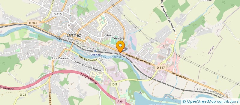 localisation de l'entreprise MADAME GUIYUN XIE  ORTHEZ