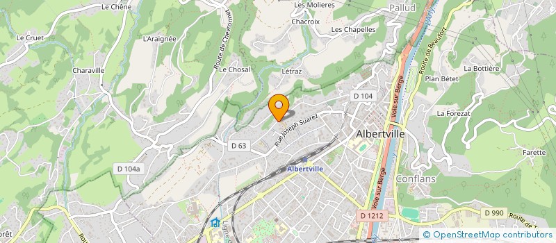 localisation de l'entreprise MADAME GULSUM ACIKGOZ  ALBERTVILLE