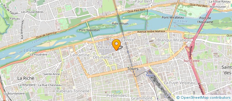 localisation de l'entreprise MADAME GUSTAVE BERGERON  TOURS