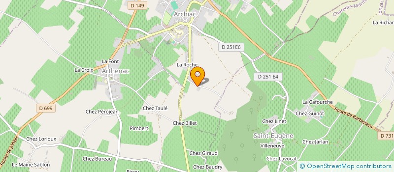 localisation de l'entreprise MADAME GUY MIANKRE DJABA  ARCHIAC