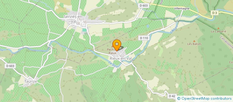 localisation de l'entreprise MADAME GUYLAINE BEDOS  SERVIES EN VAL