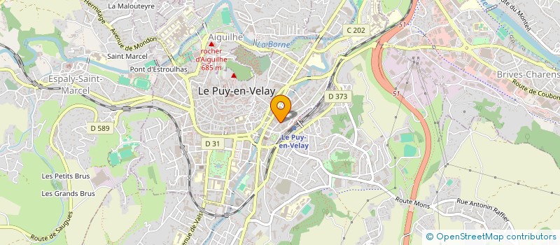 localisation de l'entreprise MADAME GUYLAINE BROUSSARD  LE PUY-EN-VELAY