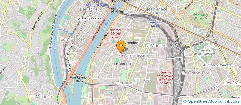 localisation de l'entreprise MADAME GUYLAINE CHABROULIN  LYON