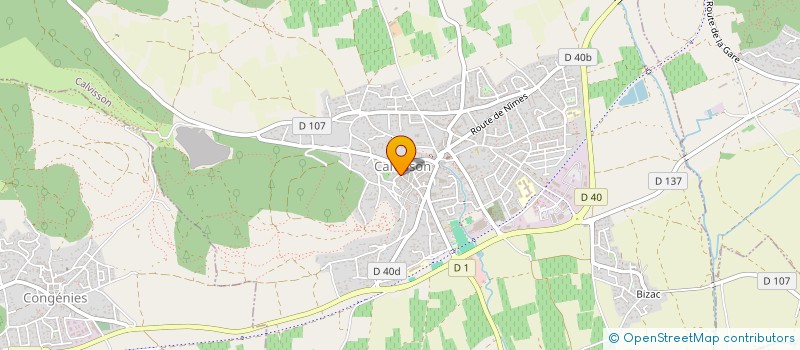 localisation de l'entreprise MADAME GUYLAINE CHASTAN  CALVISSON