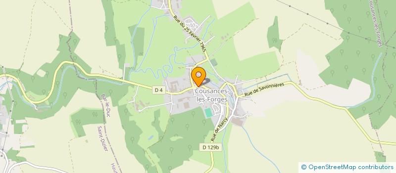 localisation de l'entreprise MADAME GUYLAINE CHEVALLIER à COUSANCES-LES-FORGES