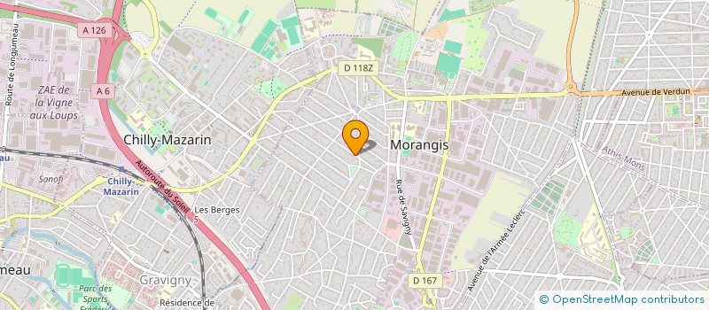 localisation de l'entreprise MADAME GUYLAINE COMAN à MORANGIS