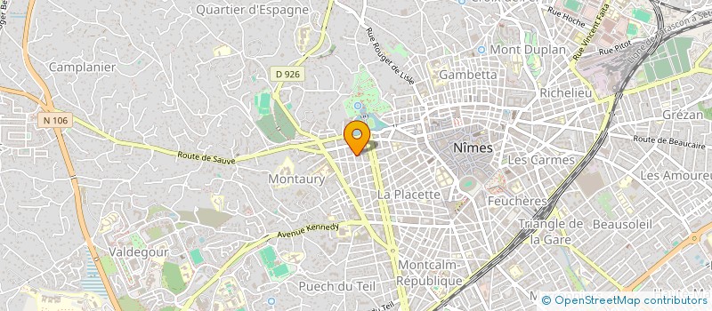 localisation de l'entreprise MADAME GUYLAINE COSTE  NIMES
