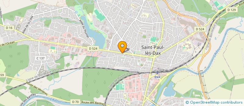 localisation de l'entreprise MADAME GUYLAINE COUVE  SAINT-PAUL-LES-DAX