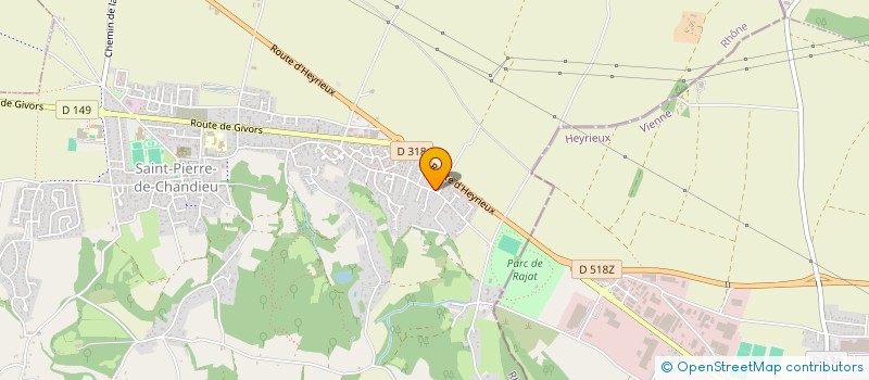 localisation de l'entreprise MADAME GUYLAINE DEBELLE  SAINT-PIERRE-DE-CHANDIEU