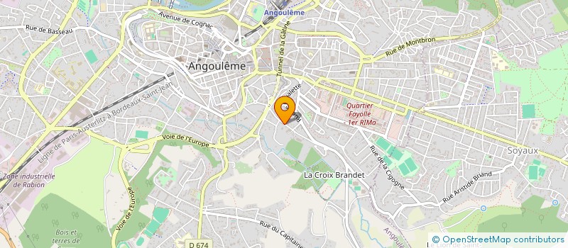 localisation de l'entreprise MADAME GUYLAINE DELAFOSSE à ANGOULEME