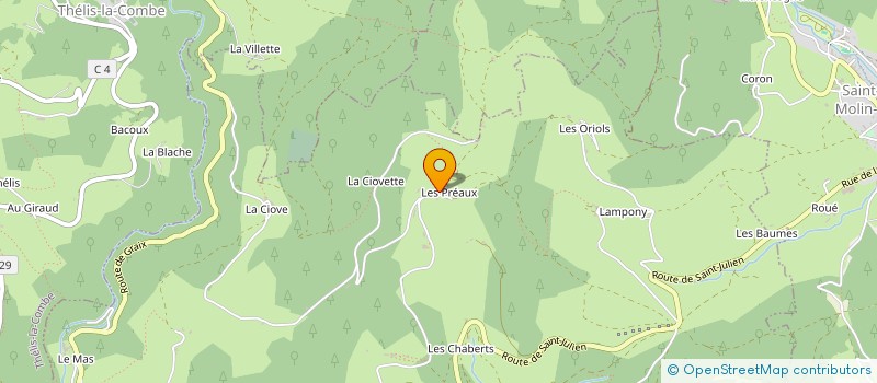 localisation de l'entreprise MADAME GUYLAINE DOYAT  LA VERSANNE