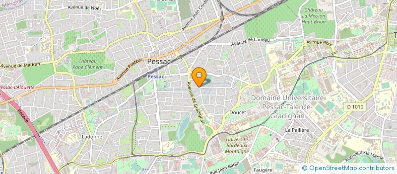 localisation de l'entreprise MADAME GUYLAINE FISCHER  PESSAC