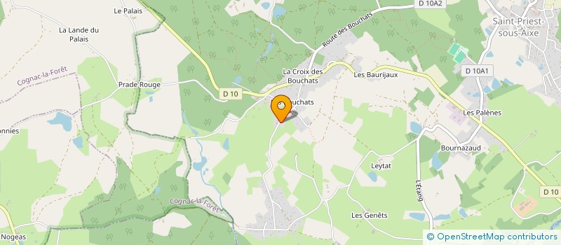 localisation de l'entreprise MADAME GUYLAINE GRELLIER à SAINT-PRIEST-SOUS-AIXE