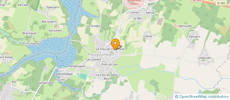 localisation de l'entreprise MADAME GUYLAINE L'OFFICIAL  PLOUGOUMELEN