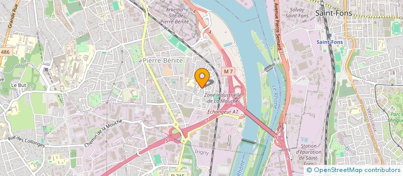 localisation de l'entreprise MADAME GUYLAINE LE JEUNE  OULLINS-PIERRE-BENITE