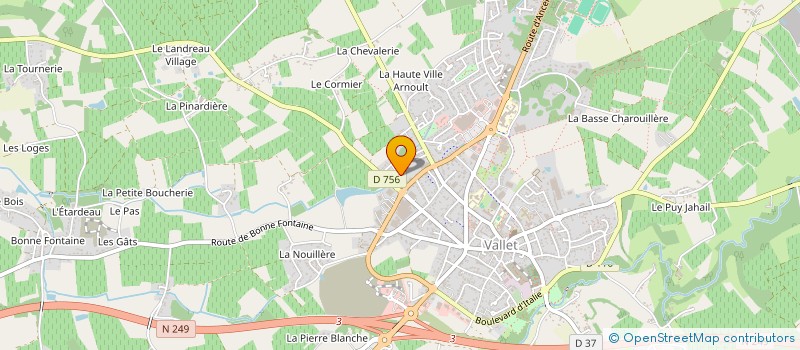 localisation de l'entreprise MADAME GUYLAINE LECOINDRE  VALLET