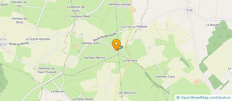 localisation de l'entreprise MADAME GUYLAINE LECOUTOUR  BRICQUEBEC-EN-COTENTIN