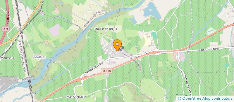 localisation de l'entreprise MADAME GUYLAINE LOFFICIAL  MONTESQUIEU-DES-ALBERES