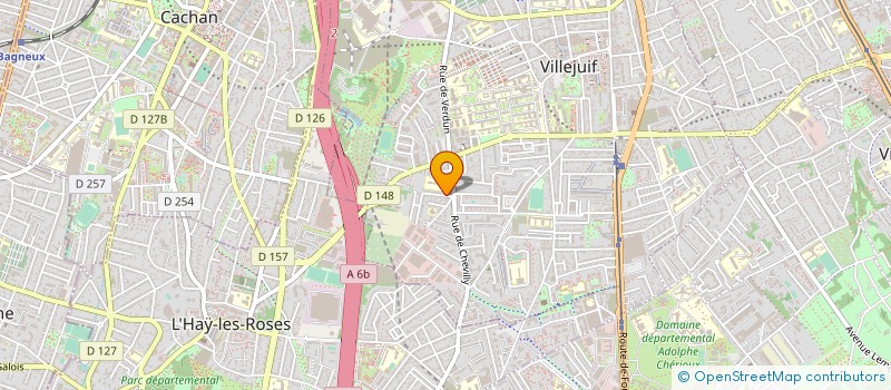 localisation de l'entreprise MADAME GUYLAINE MERSSEMAN  CACHAN