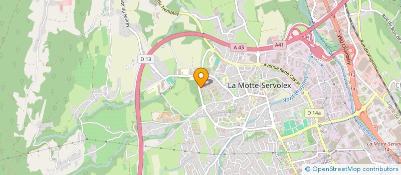 localisation de l'entreprise MADAME GUYLAINE MINIE  LA MOTTE-SERVOLEX