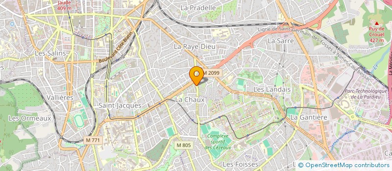 localisation de l'entreprise MADAME GUYLAINE PELLE  CLERMONT-FERRAND