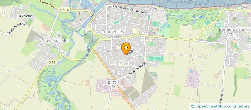 localisation de l'entreprise MADAME GUYLAINE PEUDECOEUR  GRAYE-SUR-MER