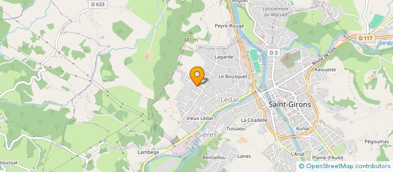 localisation de l'entreprise MADAME GUYLAINE PEYRONNE D'IGNACE à SAINT-GIRONS