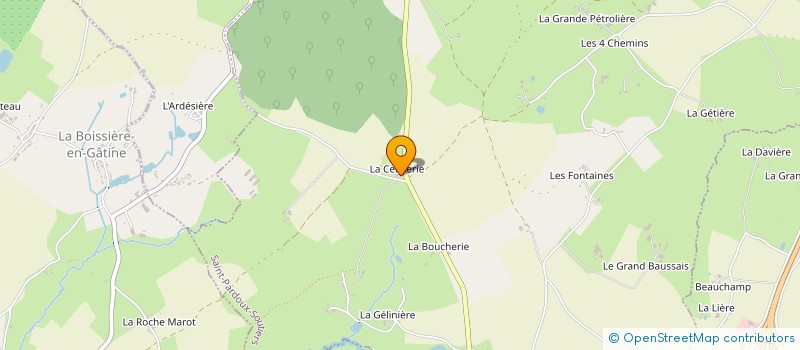 localisation de l'entreprise MADAME GUYLAINE SABOUREAU  SAINT-PARDOUX-SOUTIERS