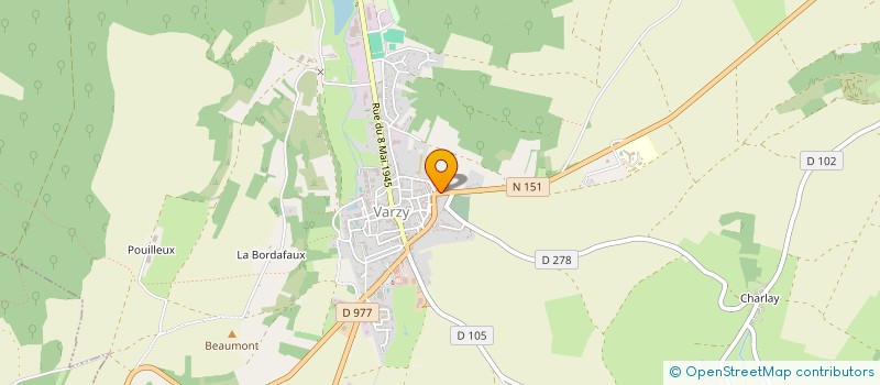 localisation de l'entreprise MADAME GUYLENE BONNAL  VARZY