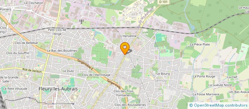 localisation de l'entreprise MADAME GUYLENE BORGNE  FLEURY-LES-AUBRAIS
