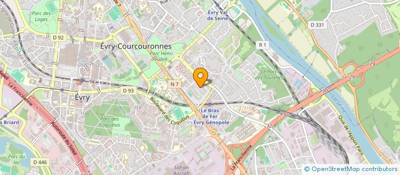 localisation de l'entreprise MADAME GUYLENE CAMEROL BERAMIS à EVRY-COURCOURONNES