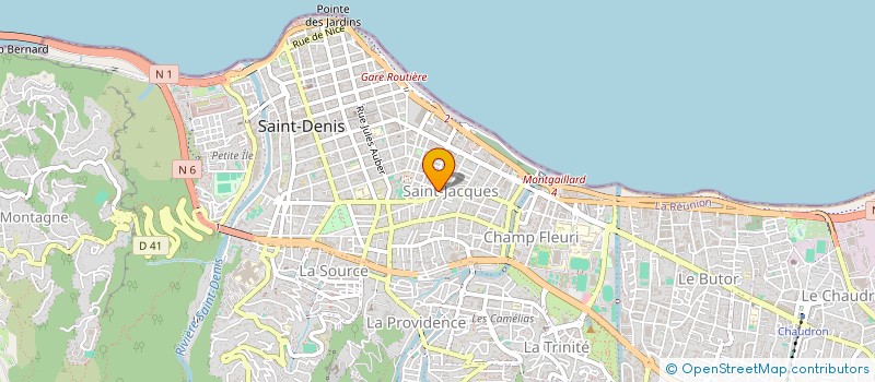 localisation de l'entreprise MADAME GUYLENE CAZEAUX à SAINT-DENIS