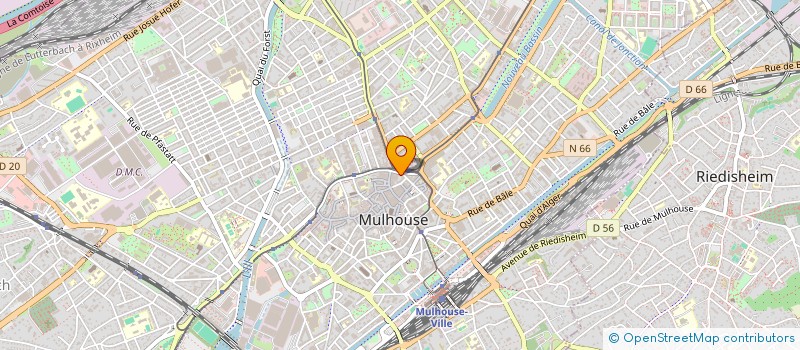 localisation de l'entreprise MADAME GUYLENE DANY  MULHOUSE