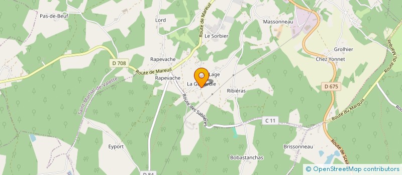 localisation de l'entreprise MADAME GUYLENE FAYEMENDIE à SAINT-MARTIAL-DE-VALETTE