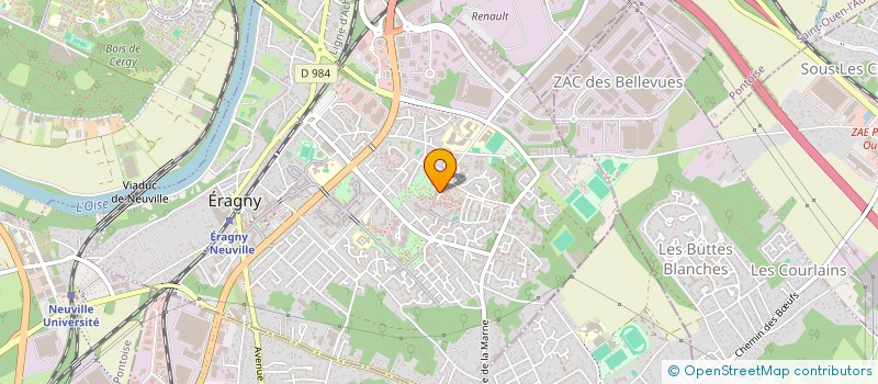 localisation de l'entreprise MADAME GUYLENE KEUMBIWELE EBO O  ERAGNY