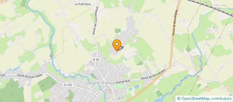 localisation de l'entreprise MADAME GUYLENE LEROUX  SAVIGNE-L'EVEQUE